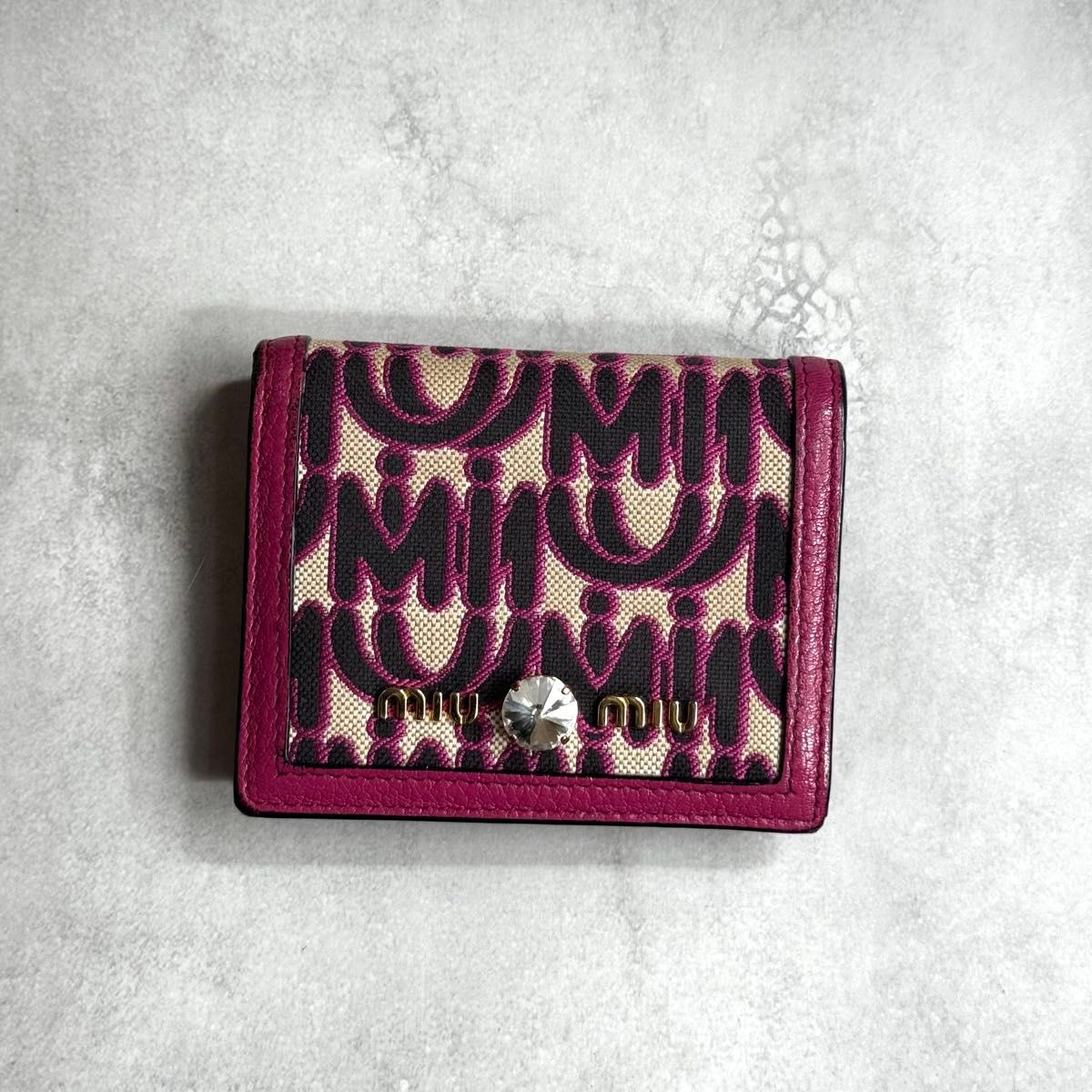 miu miu x M/M Paris / MMジャガードコンパクトウォレット